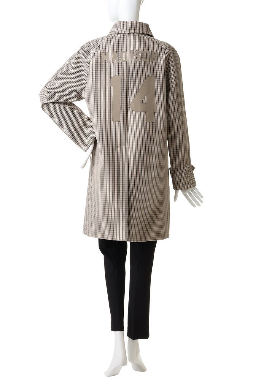 【マディソンブルー/MADISONBLUE】のBALCOLLAR COAT バルカラーコート 大人の最旬トレンドファッション＆コーディネート founy(ファウニー) 　ファッション　Fashion　レディースファッション　Fashion for Women　アウター　Coat / Outerwear Collection　コート・ロングコート・ピーコート　Long Coats, Peacoats & More　クラシック　Classic, Timeless Style　チェック　Check, Plaid, Tartan　ボンディング　Bonding, Bonded Fabric　ミリタリー　Military, Army Style　ロング　Long, Long-Length　other-4|ID: prp329100004874947 ipo3291000000036546395