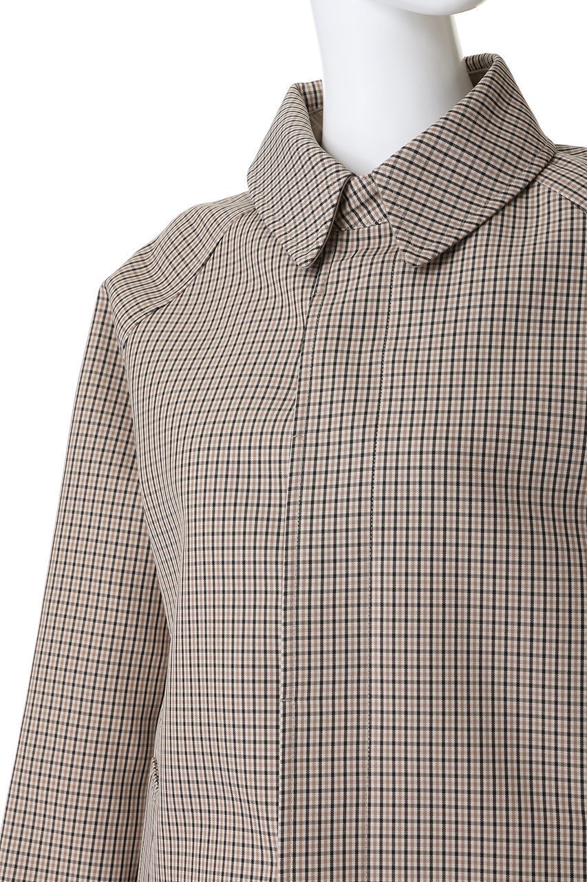 【マディソンブルー/MADISONBLUE】のBALCOLLAR COAT バルカラーコート 大人の最旬トレンドファッション＆コーディネート founy(ファウニー) 　ファッション　Fashion　レディースファッション　Fashion for Women　アウター　Coat / Outerwear Collection　コート・ロングコート・ピーコート　Long Coats, Peacoats & More　クラシック　Classic, Timeless Style　チェック　Check, Plaid, Tartan　ボンディング　Bonding, Bonded Fabric　ミリタリー　Military, Army Style　ロング　Long, Long-Length　other-5|ID: prp329100004874947 ipo3291000000036546396