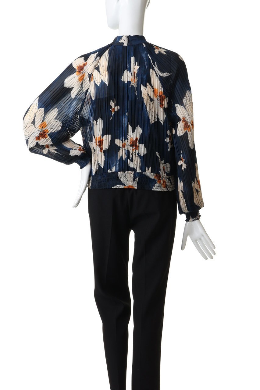 【コルコバード/CORCOVADO】のカラーシフォンブラウス 人気、トレンドファッション・服の通販 founy(ファニー) 　ファッション　Fashion　レディースファッション　Fashion for Women　トップス・カットソー　Cut & Sew Tops　シャツ・ブラウス・オフィスカジュアル　Elegant Blouses & Button-Ups　シフォン　Chiffon, Lightweight Fabric　スリーブ　Sleeve, Long Sleeve / Short Sleeve　フラワー　Flower, Floral　プリント　Print, Printed Pattern　プリーツ　Pleats, Pleated　ロング　Long, Long-Length　other-4|ID: prp329100004874950 ipo3291000000036361741