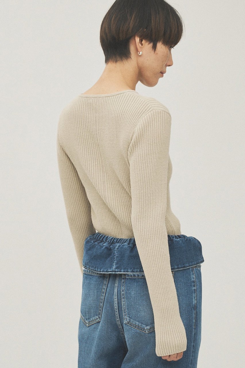 【ウィムガゼット/Whim Gazette】のRAW SILKレースアッププルオーバー 人気、トレンドファッション・服の通販 founy(ファニー) ファッション Fashion レディースファッション Fashion for Women トップス・カットソー Cut & Sew Tops ニット Knit Tops & Sweaters カジュアルプルオーバー・ニットトップス Pullovers & Knit Tops / Casual Pullovers インナー Innerwear ジャケット Jacket, Outerwear センター Center, Center Line ネップ Nepp, Slub Yarn フロント Front, Front Design レース Lace, Lace Fabric other-3|ID: prp329100004874963 ipo3291000000036361846