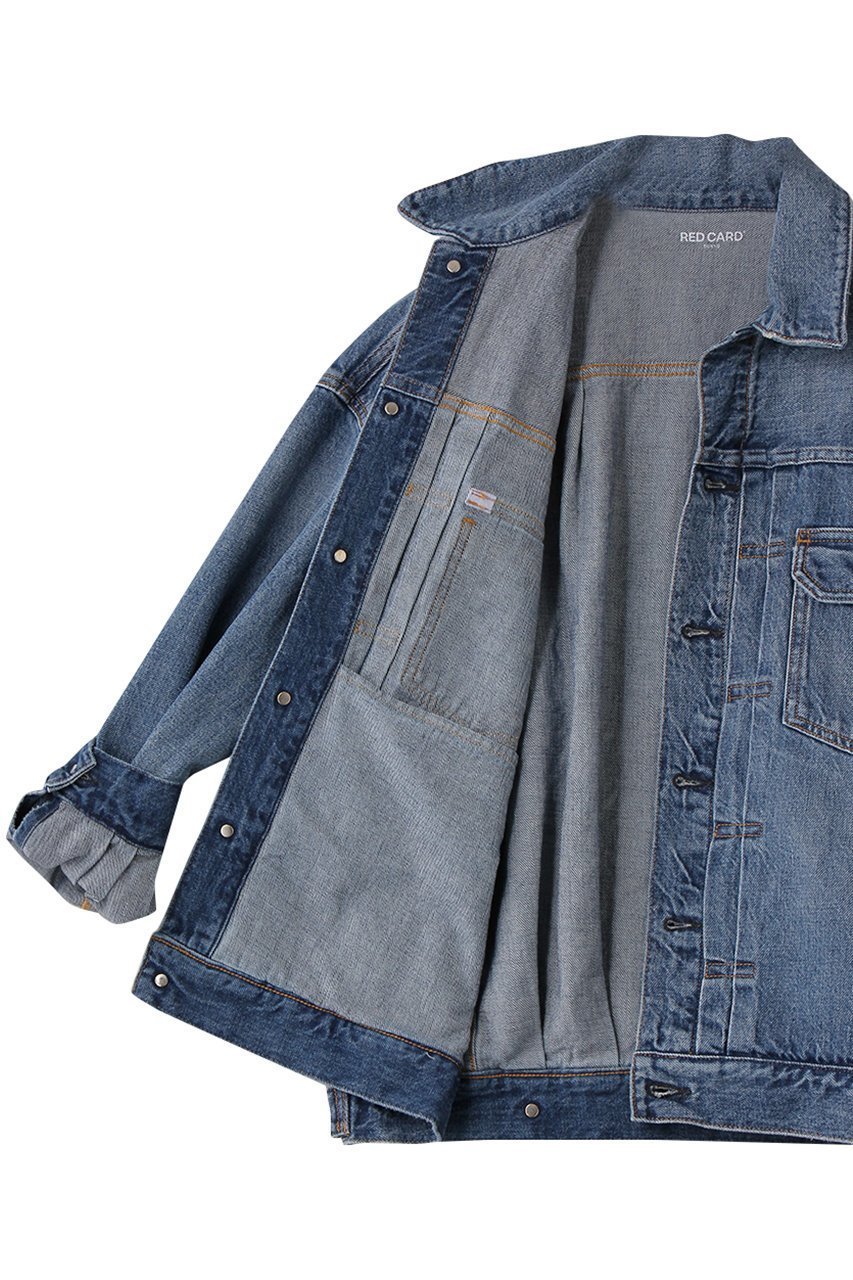 【レッドカード トーキョー/RED CARD TOKYO】のLexington デニムジャケット 人気、トレンドファッション・服の通販 founy(ファニー) ファッション Fashion レディースファッション Fashion for Women アウター Coat / Outerwear Collection レディースジャケット・軽アウター Jackets デニムジャケット / カジュアルアウター Denim Jackets インナー Innerwear ギャザー Gathered, Ruffled ジャケット Jacket, Outerwear デニム Denim, Jeans Material ワイド Wide, Wide Fit other-6|ID: prp329100004874969 ipo3291000000036361884