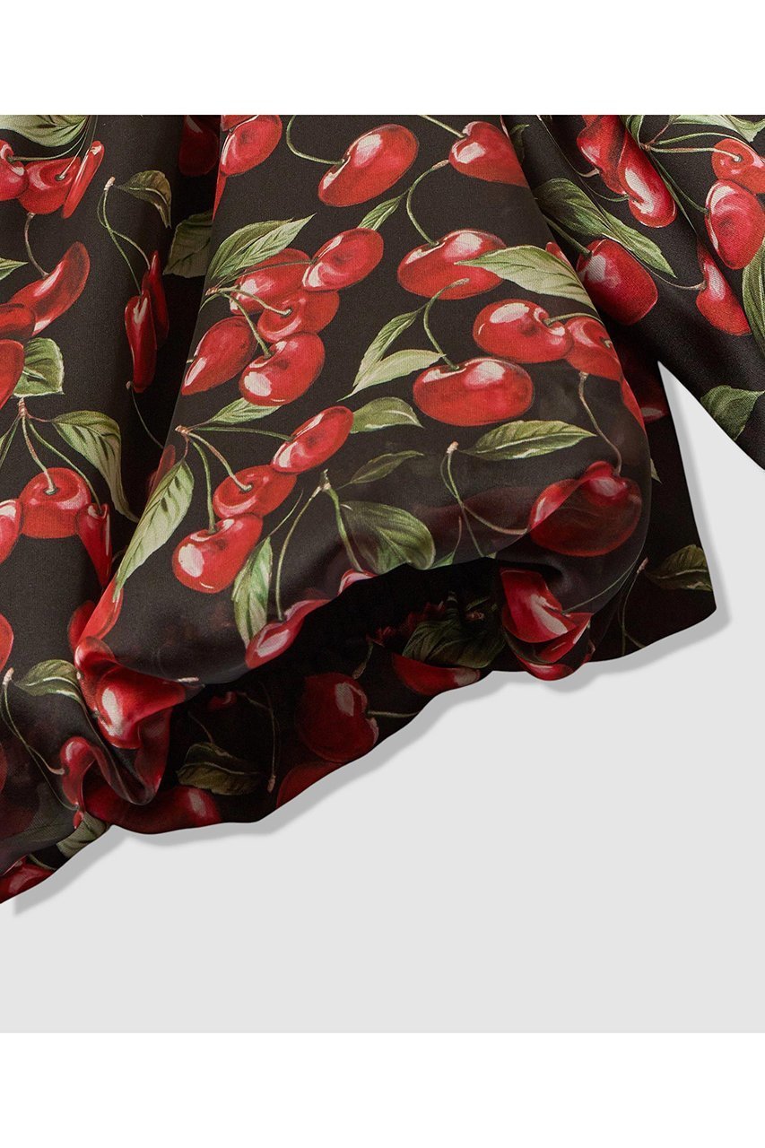 【アルアバイル/allureville】の【LOULOU WILLOUGHBY】LISAチェリープリントオフショルブラウス 人気、トレンドファッション・服の通販 founy(ファニー) 　ファッション　Fashion　レディースファッション　Fashion for Women　トップス・カットソー　Cut & Sew Tops　シャツ・ブラウス・オフィスカジュアル　Elegant Blouses & Button-Ups　なめらか　Smooth, Silky Texture　サテン　Satin, Glossy Fabric　ジョーゼット　Georgette, Semi-Sheer Fabric　スリーブ　Sleeve, Long Sleeve / Short Sleeve　チェリー　Cherry, Cherry Pattern　プリント　Print, Printed Pattern　ロング　Long, Long-Length　other-5|ID: prp329100004874971 ipo3291000000036361898