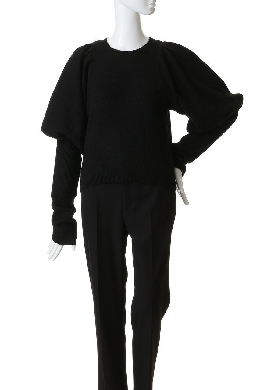 【マノフ/MANOF】のPUFFY SLEEVE KNIT 大人の最旬トレンドファッション＆コーディネート founy(ファウニー) 　ファッション　Fashion　レディースファッション　Fashion for Women　トップス・カットソー　Cut & Sew Tops　ニット　Knit Tops & Sweaters　カジュアルプルオーバー・ニットトップス　Pullovers & Knit Tops / Casual Pullovers　スリーブ　Sleeve, Long Sleeve / Short Sleeve　チュール　Tulip, Tulip Motif　other-2|ID: prp329100004874974 ipo3291000000036518668