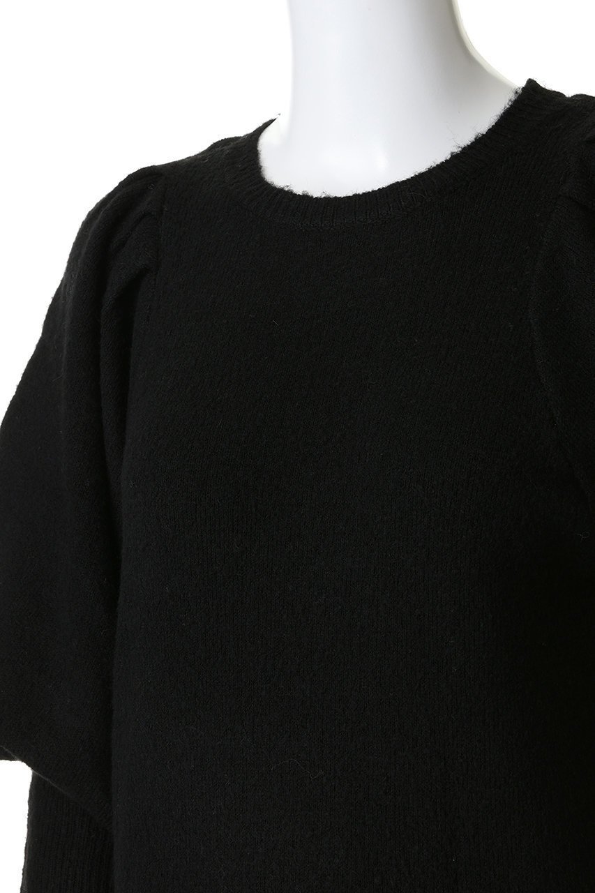 【マノフ/MANOF】のPUFFY SLEEVE KNIT 大人の最旬トレンドファッション＆コーディネート founy(ファウニー) 　ファッション　Fashion　レディースファッション　Fashion for Women　トップス・カットソー　Cut & Sew Tops　ニット　Knit Tops & Sweaters　カジュアルプルオーバー・ニットトップス　Pullovers & Knit Tops / Casual Pullovers　スリーブ　Sleeve, Long Sleeve / Short Sleeve　チュール　Tulip, Tulip Motif　other-5|ID: prp329100004874974 ipo3291000000036518671