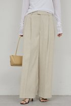 【ガリャルダガランテ/GALLARDAGALANTE】の【セットアップ対応】ダブルタックツイードパンツ 人気、トレンドファッション・服の通販 founy(ファニー) ファッション Fashion レディースファッション Fashion for Women セットアップ Matching Sets レディースパンツ・ボトムス Pants & Trousers / Bottoms パンツ Pants & Trousers カットソー Cut and Sewn Top サマー Summer, Summer Style セットアップ Set-Up, Coordinated Outfit ツイード Twill, Twill Weave ロング Long, Long-Length 定番 Standard, Basic Item thumbnail ベージュ|ID: prp329100004875008 ipo3291000000036362201