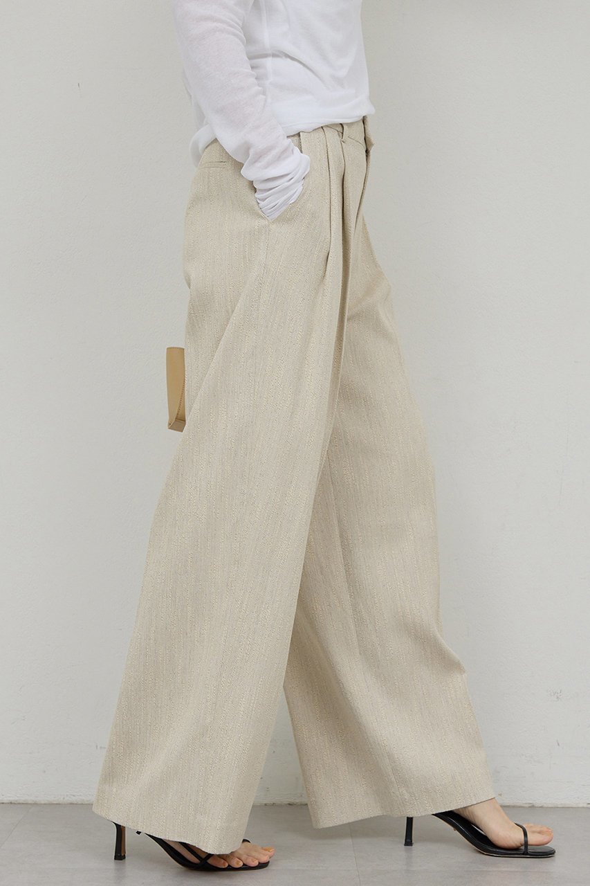 【ガリャルダガランテ/GALLARDAGALANTE】の【セットアップ対応】ダブルタックツイードパンツ 人気、トレンドファッション・服の通販 founy(ファニー) 　ファッション　Fashion　レディースファッション　Fashion for Women　セットアップ　Matching Sets　レディースパンツ・ボトムス　Pants & Trousers / Bottoms　パンツ　Pants & Trousers　カットソー　Cut and Sewn Top　サマー　Summer, Summer Style　セットアップ　Set-Up, Coordinated Outfit　ツイード　Twill, Twill Weave　ロング　Long, Long-Length　定番　Standard, Basic Item　other-7|ID: prp329100004875008 ipo3291000000036362207