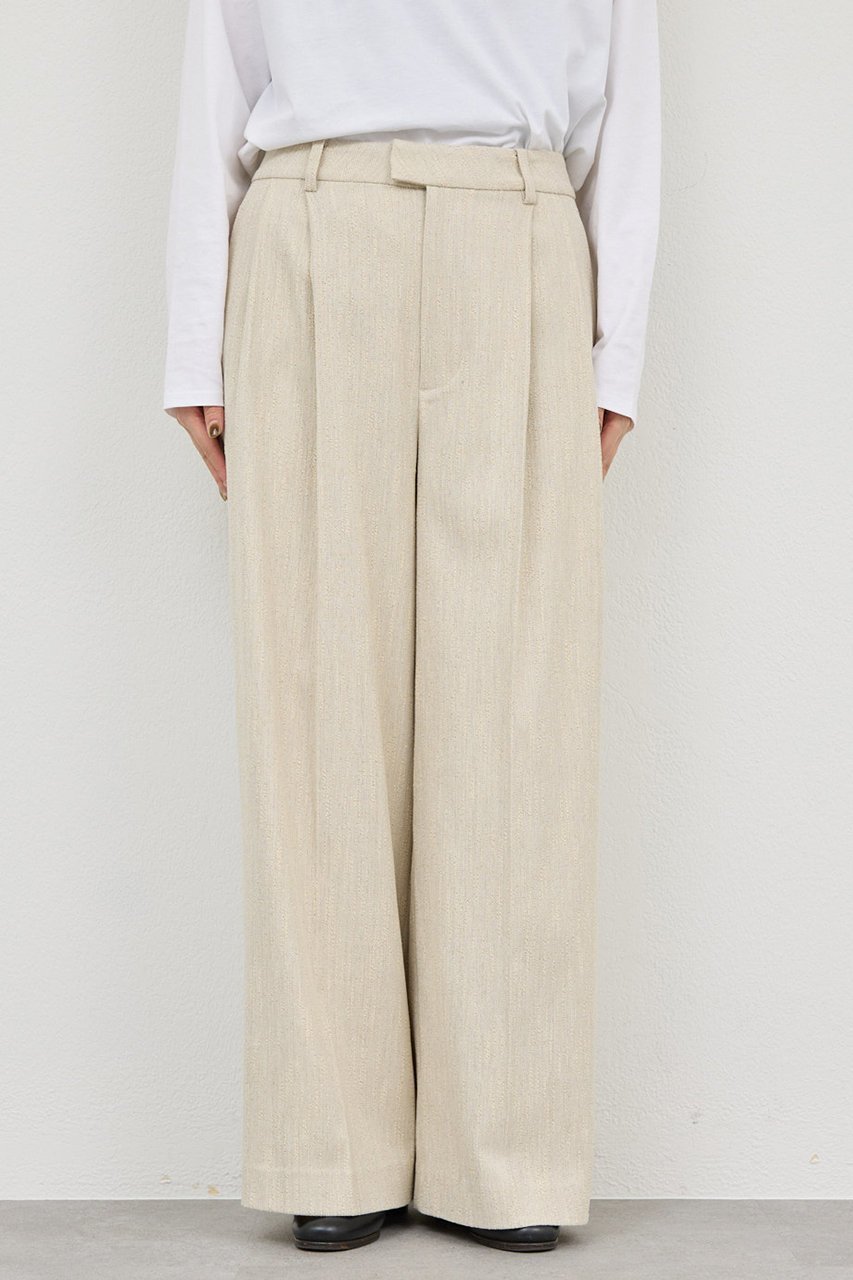 【ガリャルダガランテ/GALLARDAGALANTE】の【セットアップ対応】ダブルタックツイードパンツ 人気、トレンドファッション・服の通販 founy(ファニー) 　ファッション　Fashion　レディースファッション　Fashion for Women　セットアップ　Matching Sets　レディースパンツ・ボトムス　Pants & Trousers / Bottoms　パンツ　Pants & Trousers　カットソー　Cut and Sewn Top　サマー　Summer, Summer Style　セットアップ　Set-Up, Coordinated Outfit　ツイード　Twill, Twill Weave　ロング　Long, Long-Length　定番　Standard, Basic Item　other-8|ID: prp329100004875008 ipo3291000000036362208