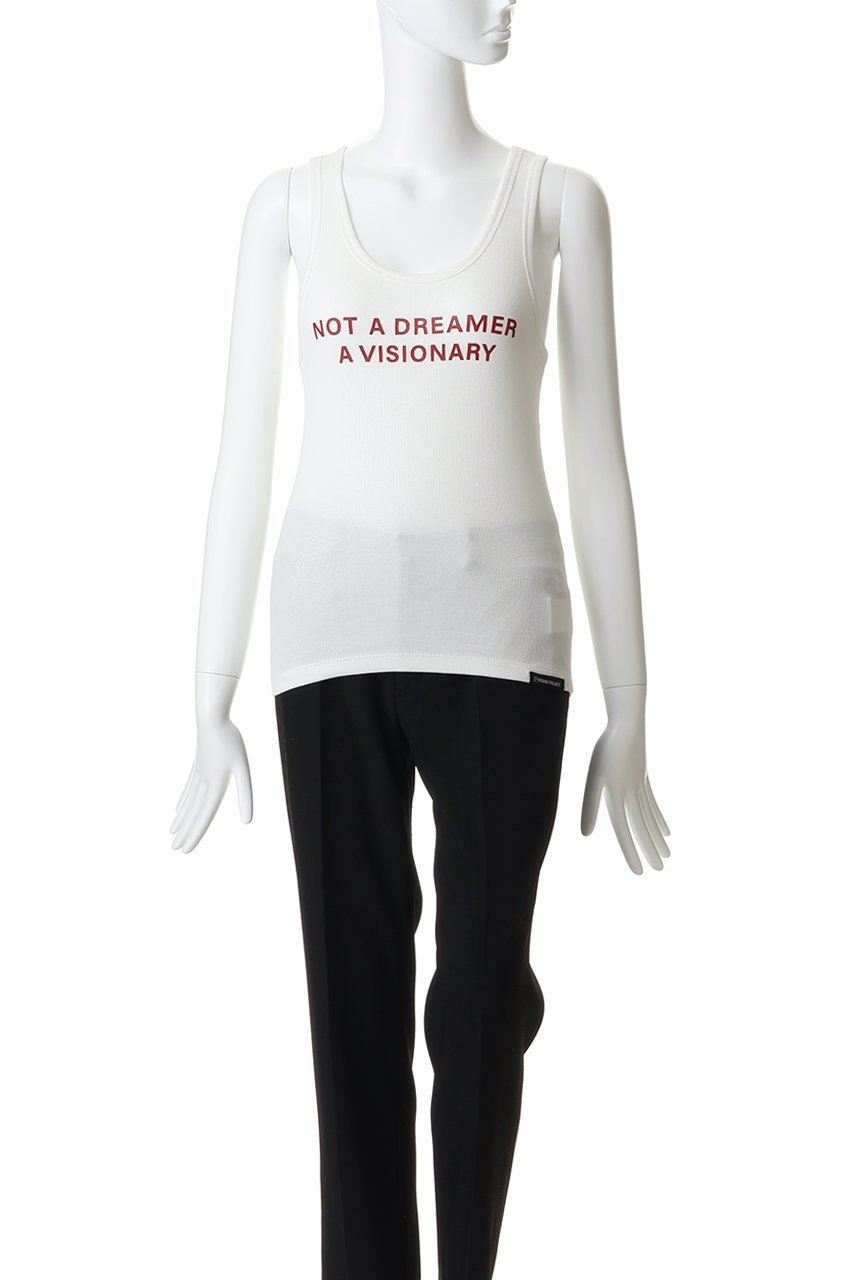 【プランク プロジェクト/PRANK PROJECT】のスローガンタンクトップ 人気、トレンドファッション・服の通販 founy(ファニー) 　ファッション　Fashion　レディースファッション　Fashion for Women　トップス・カットソー　Cut & Sew Tops　キャミソール&ノースリーブ　Camisoles & Sleeveless Tops　シャツ・ブラウス・オフィスカジュアル　Elegant Blouses & Button-Ups　ロングTシャツ・Tシャツ　Longline T-Shirts & Tees　カットソー・ベーシックTシャツ　Cut-and-Sewn Tops / Stretch Tees & Basics　おすすめ　Recommended / Our Picks　インナー　Innerwear　キャミソール　Camisole, Spaghetti Strap Top　ジャケット　Jacket, Outerwear　スポーティ　Sporty, Casual Athletic　タンク　Tank Top, Sleeveless Top　再入荷　Restock / Back in Stock　吸水　Absorbent, Quick-Dry　other-6|ID: prp329100004875015 ipo3291000000036377491