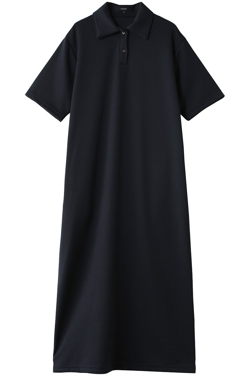 【フローレント/FLORENT】のAIRY KANOKO FACE シャツワンピース インテリア・キッズ・メンズ・レディースファッション・服の通販 founy(ファニー) 　ファッション　Fashion　レディースファッション　Fashion for Women　ワンピース　Dresses　シャツワンピース / 1枚で着映えコーデ　Shirt Dresses　チュニック　Tunic Tops & Dresses　オケージョン　Occasion Wear　チュニック　Tunic, Long Top　フォルム　Silhouette, Form　ロング　Long, Long-Length　鹿の子　Piqué, Kanoko Fabric　ネイビー|ID: prp329100004875016 ipo3291000000036362272
