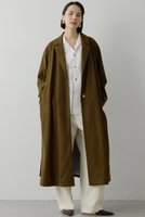 【ウィムガゼット/Whim Gazette】のスエードライクコート 人気、トレンドファッション・服の通販 founy(ファニー) ファッション Fashion レディースファッション Fashion for Women アウター Coat / Outerwear Collection コート・ロングコート・ピーコート Long Coats, Peacoats & More シンプル Simple, Minimal ロング Long, Long-Length エレガント 上品 Elegant 軽量 Lightweight, Ultra Light |ID:prp329100004875024