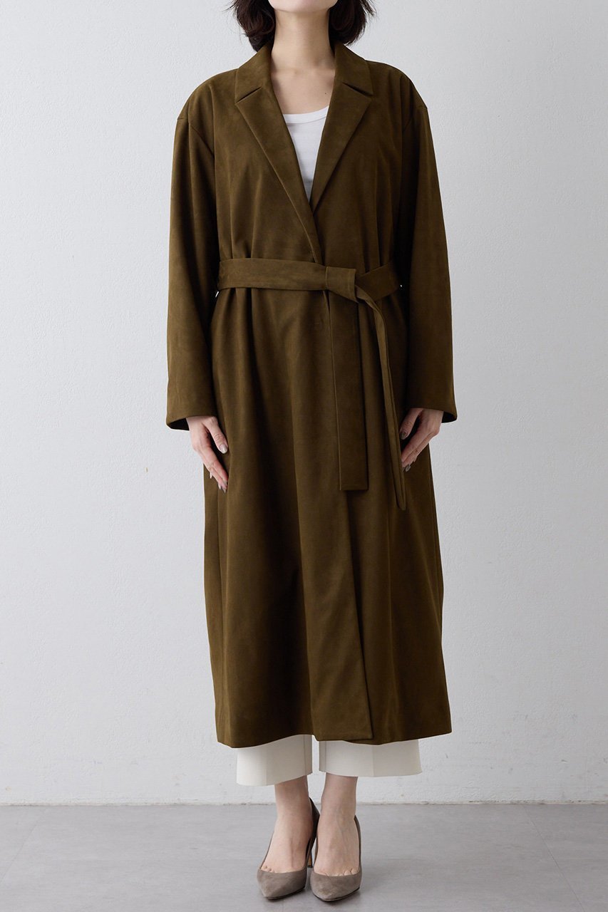 【ウィムガゼット/Whim Gazette】のスエードライクコート 人気、トレンドファッション・服の通販 founy(ファニー) ファッション Fashion レディースファッション Fashion for Women アウター Coat / Outerwear Collection コート・ロングコート・ピーコート Long Coats, Peacoats & More シンプル Simple, Minimal ロング Long, Long-Length エレガント 上品 Elegant 軽量 Lightweight, Ultra Light other-5|ID: prp329100004875024 ipo3291000000036362337