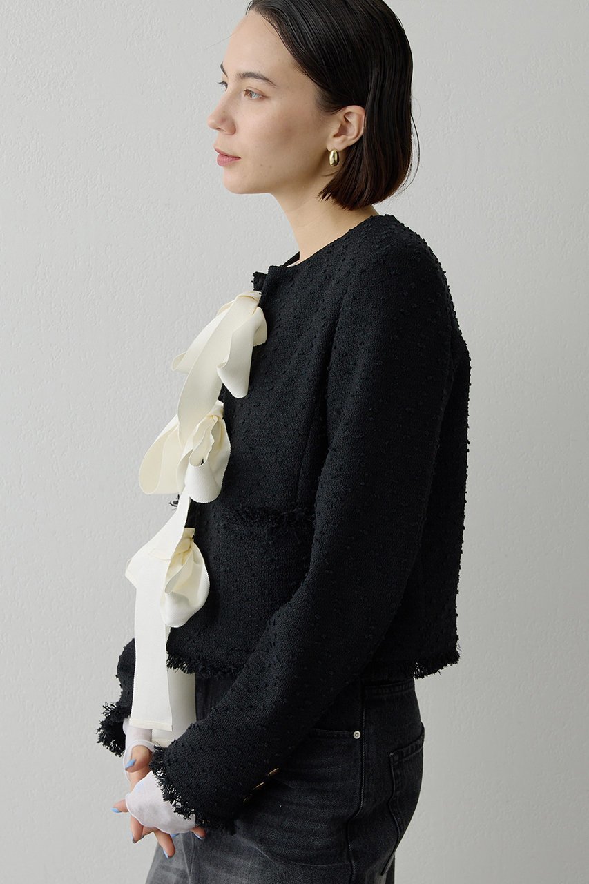 【ウィムガゼット/Whim Gazette】のネップツイードリボンジャケット 人気、トレンドファッション・服の通販 founy(ファニー) ファッション Fashion レディースファッション Fashion for Women アウター Coat / Outerwear Collection レディースジャケット・軽アウター Jackets おすすめ Recommended / Our Picks エレガント 上品 Elegant コンパクト Compact, Small Size ジャケット Jacket, Outerwear セットアップ Set-Up, Coordinated Outfit ツイード Twill, Twill Weave ネップ Nepp, Slub Yarn フリンジ Fringe, Tassel リボン Ribbon, Bow other-2|ID: prp329100004875026 ipo3291000000036362352