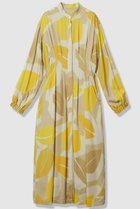 【アルアバイル/allureville】のFASACリーフプリントギャザーワンピース イエロー系|ID: prp329100004875030 ipo3291000000036362386