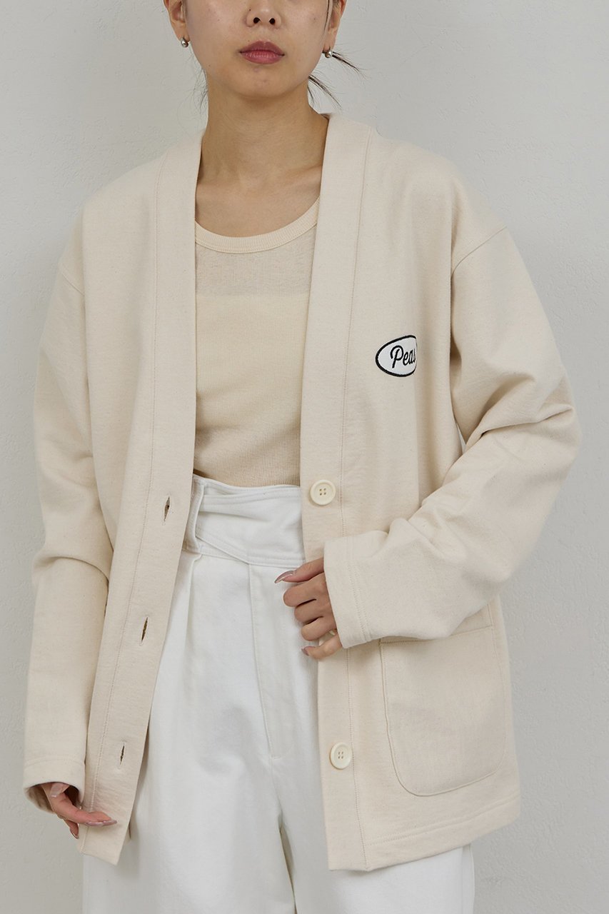 【ガリャルダガランテ/GALLARDAGALANTE】の【PEAS】スウェットカーディガン インテリア・キッズ・メンズ・レディースファッション・服の通販 founy(ファニー) 　ファッション　Fashion　レディースファッション　Fashion for Women　トップス・カットソー　Cut & Sew Tops　カーディガン・羽織り　Layered Style Cardigans　シャツ・ブラウス・オフィスカジュアル　Elegant Blouses & Button-Ups　レディースパーカー・カジュアルフーディー　Casual Hoodies & Sweatshirts　ロングTシャツ・Tシャツ　Longline T-Shirts & Tees　スウェット・クルーネックトップス　Sweatshirts & Crewnecks / Relaxed Fit Sweat Tops　カットソー・ベーシックTシャツ　Cut-and-Sewn Tops / Stretch Tees & Basics　カーディガン　Cardigan, Knitwear　ネップ　Nepp, Slub Yarn　ロング　Long, Long-Length　エレガント 上品　Elegant　別注　Limited Edition, Custom Order　春　Spring　アイボリー|ID: prp329100004875111 ipo3291000000036362662