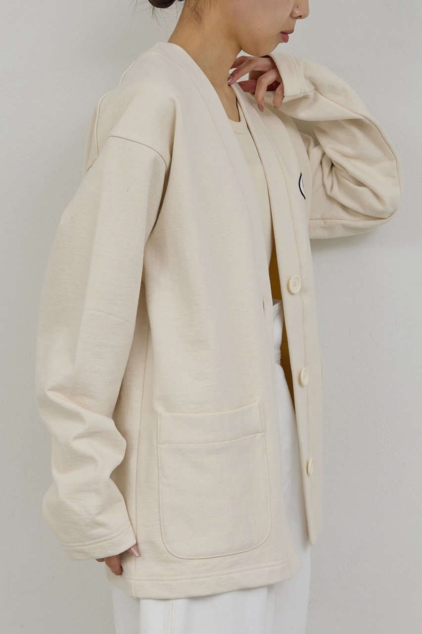 【ガリャルダガランテ/GALLARDAGALANTE】の【PEAS】スウェットカーディガン 人気、トレンドファッション・服の通販 founy(ファニー) 　ファッション　Fashion　レディースファッション　Fashion for Women　トップス・カットソー　Cut & Sew Tops　カーディガン・羽織り　Layered Style Cardigans　シャツ・ブラウス・オフィスカジュアル　Elegant Blouses & Button-Ups　レディースパーカー・カジュアルフーディー　Casual Hoodies & Sweatshirts　ロングTシャツ・Tシャツ　Longline T-Shirts & Tees　スウェット・クルーネックトップス　Sweatshirts & Crewnecks / Relaxed Fit Sweat Tops　カットソー・ベーシックTシャツ　Cut-and-Sewn Tops / Stretch Tees & Basics　カーディガン　Cardigan, Knitwear　ネップ　Nepp, Slub Yarn　ロング　Long, Long-Length　エレガント 上品　Elegant　別注　Limited Edition, Custom Order　春　Spring　other-7|ID: prp329100004875111 ipo3291000000036362668