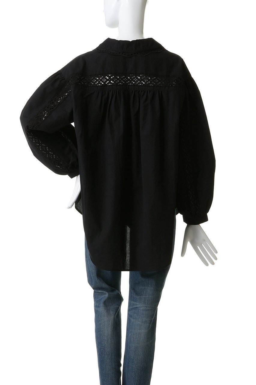 【シンゾーン/Shinzone】のレースアップブラウス 人気、トレンドファッション・服の通販 founy(ファニー) 　ファッション　Fashion　レディースファッション　Fashion for Women　トップス・カットソー　Cut & Sew Tops　シャツ・ブラウス・オフィスカジュアル　Elegant Blouses & Button-Ups　ギャザー　Gathered, Ruffled　スリーブ　Sleeve, Long Sleeve / Short Sleeve　チュニック　Tunic, Long Top　デニム　Denim, Jeans Material　レース　Lace, Lace Fabric　ロング　Long, Long-Length　other-4|ID: prp329100004875112 ipo3291000000036362675