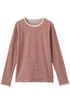 【ミディウミ/MidiUmi】のmulti BD PO L/S プルオーバー 人気、トレンドファッション・服の通販 founy(ファニー) ファッション Fashion レディースファッション Fashion for Women トップス・カットソー Cut & Sew Tops シャツ・ブラウス・オフィスカジュアル Elegant Blouses & Button-Ups ロングTシャツ・Tシャツ Longline T-Shirts & Tees カジュアルプルオーバー・ニットトップス Pullovers & Knit Tops / Casual Pullovers カットソー・ベーシックTシャツ Cut-and-Sewn Tops / Stretch Tees & Basics スリーブ Sleeve, Long Sleeve / Short Sleeve ボーダー Border, Stripe ロング Long, Long-Length 定番 Standard, Basic Item thumbnail red|ID: prp329100004875134 ipo3291000000036362854