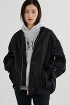 【ウィムガゼット/Whim Gazette】のミドルMA-1 人気、トレンドファッション・服の通販 founy(ファニー) ファッション Fashion レディースファッション Fashion for Women アウター Coat / Outerwear Collection レディースジャケット・軽アウター Jackets ブルゾンジャケット・スポーティアウター Blouson Jackets MA-1ジャケット MA-1 Bomber Jackets / Flight Jackets ジャケット Jacket, Outerwear ツイル Twist, Twisted Detail バランス Balance, Style Balance ブルゾン Blouson, Bomber Jacket ミドル Middle Length, Mid Height ミリタリー Military, Army Style エレガント 上品 Elegant thumbnail ブラック|ID: prp329100004875149 ipo3291000000036362968