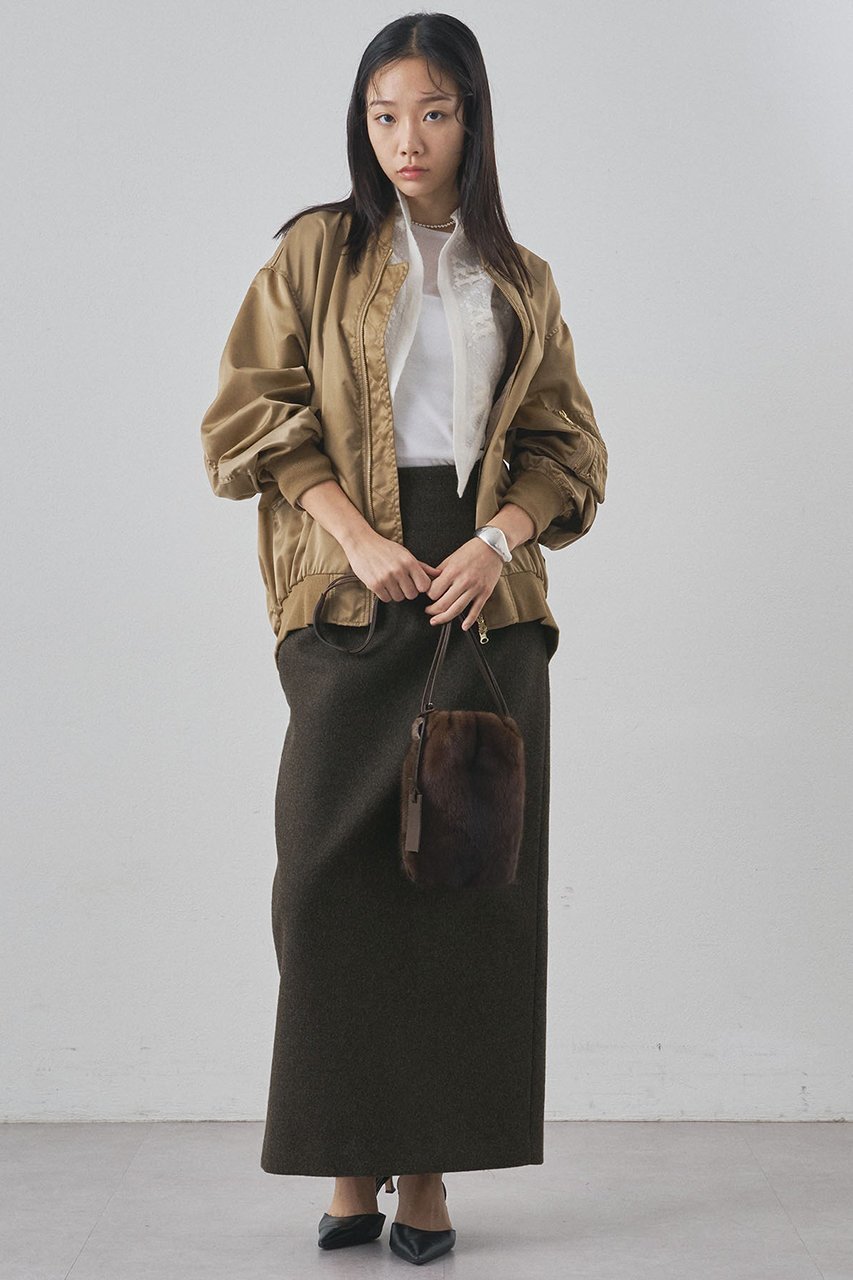 【ウィムガゼット/Whim Gazette】のミドルMA-1 人気、トレンドファッション・服の通販 founy(ファニー) 　ファッション　Fashion　レディースファッション　Fashion for Women　アウター　Coat / Outerwear Collection　レディースジャケット・軽アウター　Jackets　ブルゾンジャケット・スポーティアウター　Blouson Jackets　MA-1ジャケット　MA-1 Bomber Jackets / Flight Jackets　ジャケット　Jacket, Outerwear　ツイル　Twist, Twisted Detail　バランス　Balance, Style Balance　ブルゾン　Blouson, Bomber Jacket　ミドル　Middle Length, Mid Height　ミリタリー　Military, Army Style　エレガント 上品　Elegant　other-3|ID: prp329100004875149 ipo3291000000036362973