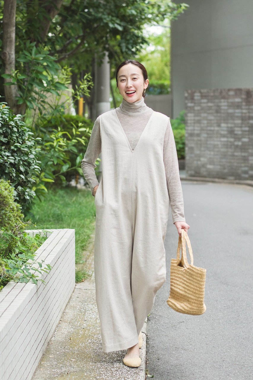 【プリスティン/PRISTINE】のコットンリネンツイルオールインワン 人気、トレンドファッション・服の通販 founy(ファニー) 　ファッション　Fashion　レディースファッション　Fashion for Women　パンツ　Pants & Trousers　アクセサリー　Fashion Accessories　シンプル　Simple, Minimal　ツイル　Twist, Twisted Detail　ドレープ　Drape, Draping Fabric　ボトム　Bottoms, Lower Wear　リネン　Linen, Linen Fabric　エレガント 上品　Elegant　長袖　Long Sleeve, Full Sleeve　other-5|ID: prp329100004875156 ipo3291000000036363047