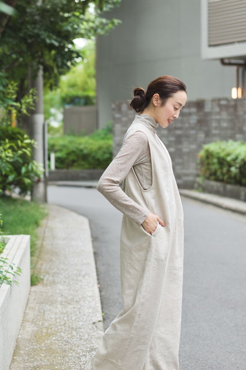 【プリスティン/PRISTINE】のコットンリネンツイルオールインワン 人気、トレンドファッション・服の通販 founy(ファニー) 　ファッション　Fashion　レディースファッション　Fashion for Women　パンツ　Pants & Trousers　アクセサリー　Fashion Accessories　シンプル　Simple, Minimal　ツイル　Twist, Twisted Detail　ドレープ　Drape, Draping Fabric　ボトム　Bottoms, Lower Wear　リネン　Linen, Linen Fabric　エレガント 上品　Elegant　長袖　Long Sleeve, Full Sleeve　other-7|ID: prp329100004875156 ipo3291000000036363049