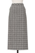 【オブリオ/AUBRIOT】のネップツイードギンガムペンシルスカート ブラック|ID: prp329100004875171 ipo3291000000036363165