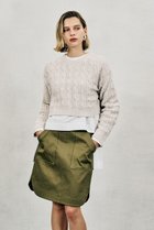 【オブリオ/AUBRIOT】のスフィンジコットンシルククルーネックニット 人気、トレンドファッション・服の通販 founy(ファニー) ファッション Fashion レディースファッション Fashion for Women トップス・カットソー Cut & Sew Tops ニット Knit Tops & Sweaters カジュアルプルオーバー・ニットトップス Pullovers & Knit Tops / Casual Pullovers クラシック Classic, Timeless Style シルク Silk, 100% Silk ミックス Mix, Mixed Style エレガント 上品 Elegant thumbnail グレージュ|ID: prp329100004875174 ipo3291000000036363185