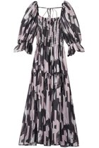 【コルコバード/CORCOVADO】のプリントシフォンパフスリーブドレス 人気、トレンドファッション・服の通販 founy(ファニー) ファッション Fashion レディースファッション Fashion for Women ワンピース Dresses フォーマル・パーティードレス・結婚式用ドレス Elegant & Casual Dresses チュニック Tunic Tops & Dresses エアリー Airy Texture シアー Sheer, See-Through シフォン Chiffon, Lightweight Fabric スクエア Square, Square Shape チュニック Tunic, Long Top フェミニン Feminine, Girly フレア Flare, Flared プリント Print, Printed Pattern 新作・新入荷 New Arrivals / New In thumbnail ゲルニカ B|ID: prp329100004875176 ipo3291000000036363202