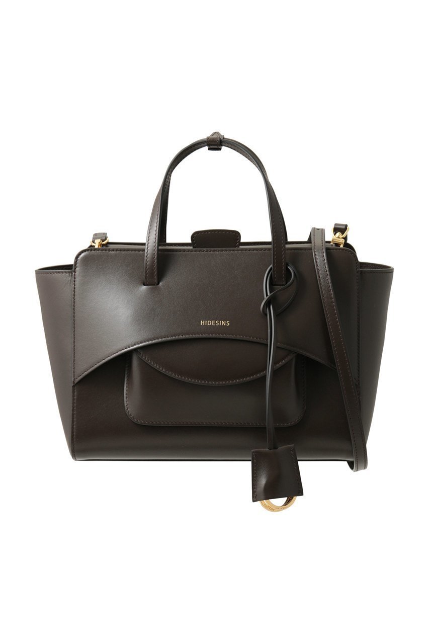 【その他のブランド/Other】のFLAP M ハンドバッグ インテリア・キッズ・メンズ・レディースファッション・服の通販 founy(ファニー) 　ファッション　Fashion　レディースファッション　Fashion for Women　バッグ　Bags　なめらか　Smooth, Silky Texture　コンパクト　Compact, Small Size　スクエア　Square, Square Shape　フォルム　Silhouette, Form　フラップ　Flap, Flap Pocket　フロント　Front, Front Design　ポケット　Pocket, Pocket Detail　ダークブラウン|ID: prp329100004875178 ipo3291000000036363212