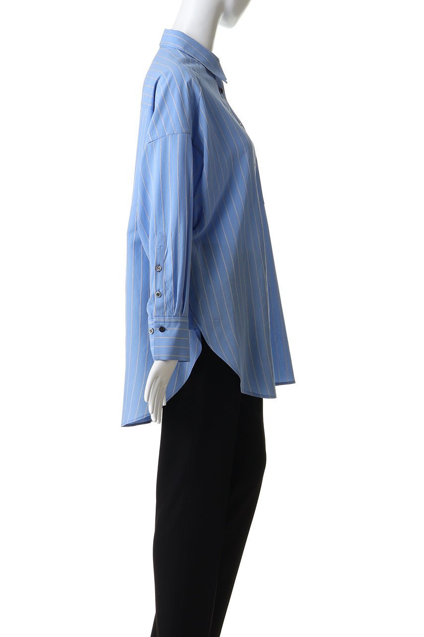 【サクラ/SACRA】のプレミアムレーヨンナイロンストライプシャツ 人気、トレンドファッション・服の通販 founy(ファニー) 　ファッション　Fashion　レディースファッション　Fashion for Women　トップス・カットソー　Cut & Sew Tops　シャツ・ブラウス・オフィスカジュアル　Elegant Blouses & Button-Ups　イタリア　Italy　ストライプ　Stripe, Striped Pattern　スリーブ　Sleeve, Long Sleeve / Short Sleeve　ロング　Long, Long-Length　ワッシャー　Washer, Crinkled Finish　別注　Limited Edition, Custom Order　other-3|ID: prp329100004875181 ipo3291000000036363235