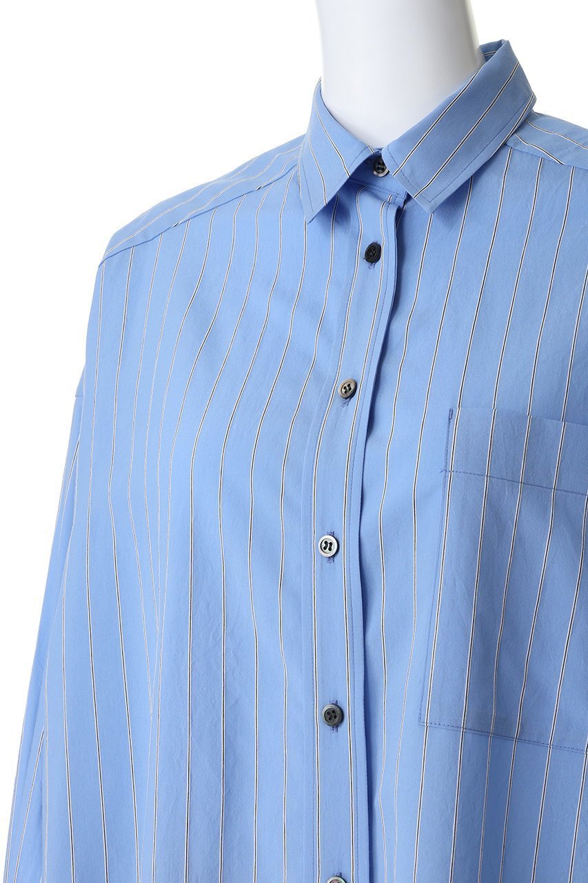 【サクラ/SACRA】のプレミアムレーヨンナイロンストライプシャツ 人気、トレンドファッション・服の通販 founy(ファニー) 　ファッション　Fashion　レディースファッション　Fashion for Women　トップス・カットソー　Cut & Sew Tops　シャツ・ブラウス・オフィスカジュアル　Elegant Blouses & Button-Ups　イタリア　Italy　ストライプ　Stripe, Striped Pattern　スリーブ　Sleeve, Long Sleeve / Short Sleeve　ロング　Long, Long-Length　ワッシャー　Washer, Crinkled Finish　別注　Limited Edition, Custom Order　other-5|ID: prp329100004875181 ipo3291000000036363237