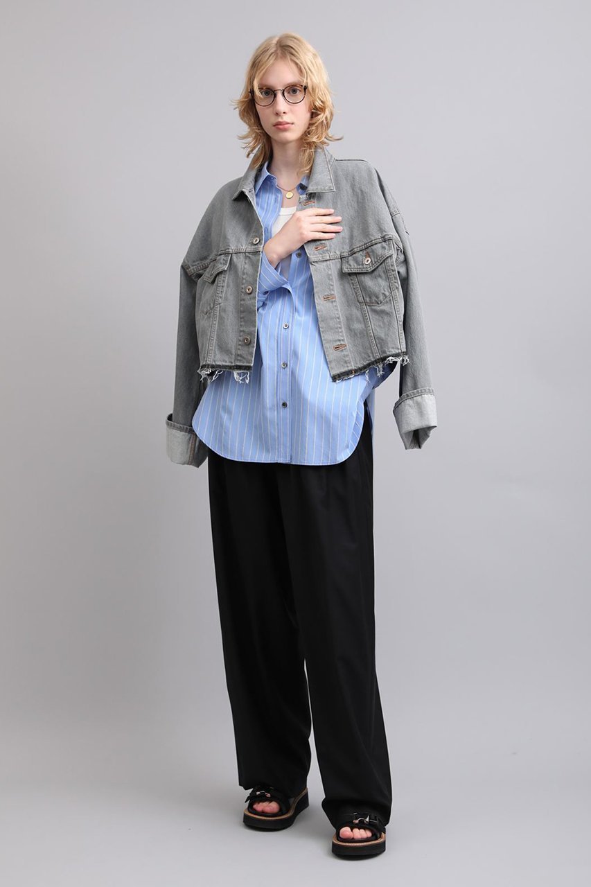 【サクラ/SACRA】のプレミアムレーヨンナイロンストライプシャツ 人気、トレンドファッション・服の通販 founy(ファニー) 　ファッション　Fashion　レディースファッション　Fashion for Women　トップス・カットソー　Cut & Sew Tops　シャツ・ブラウス・オフィスカジュアル　Elegant Blouses & Button-Ups　イタリア　Italy　ストライプ　Stripe, Striped Pattern　スリーブ　Sleeve, Long Sleeve / Short Sleeve　ロング　Long, Long-Length　ワッシャー　Washer, Crinkled Finish　別注　Limited Edition, Custom Order　other-7|ID: prp329100004875181 ipo3291000000036363240