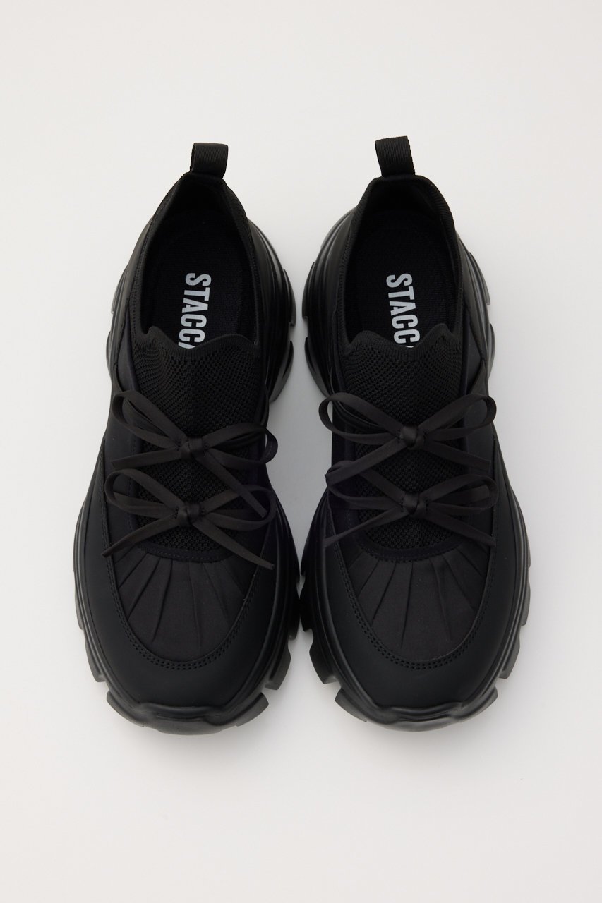 【スタッカート/STACCATO】のホーミーリボンボリュームスニーカー 人気、トレンドファッション・服の通販 founy(ファニー) 　ファッション　Fashion　レディースファッション　Fashion for Women　コンビ　Combo, Combination Style　サテン　Satin, Glossy Fabric　スニーカー　Sneakers, Trainers　スリッポン　Slip-On, Loafer　スリム　Slim, Slim Fit　ダブル　Double, Double-Breasted　リボン　Ribbon, Bow　レース　Lace, Lace Fabric　人気　Popular, Best Seller　定番　Standard, Basic Item　other-2|ID: prp329100004875185 ipo3291000000036363262