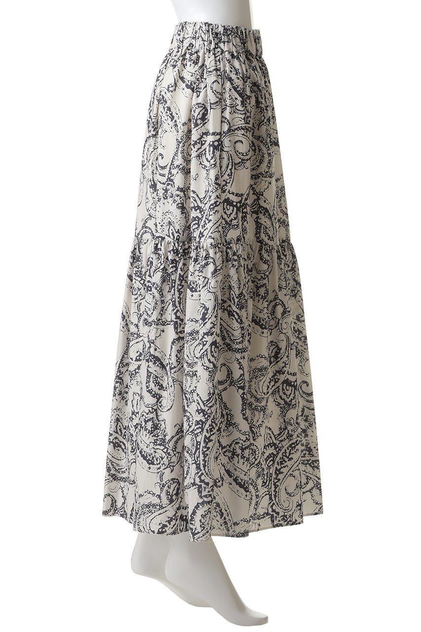 【サクラ/SACRA】のペイズリープリントスカート 人気、トレンドファッション・服の通販 founy(ファニー) 　ファッション　Fashion　レディースファッション　Fashion for Women　スカート　Skirts　ロングスカート　Long Skirts / Maxi & Midi Skirts　ティアードスカート　Tiered Skirt, Flounced Skirt　マキシ　Maxi, Full Length　モノトーン　Monotone, Black and White　ロング　Long, Long-Length　other-3|ID: prp329100004875196 ipo3291000000036363339