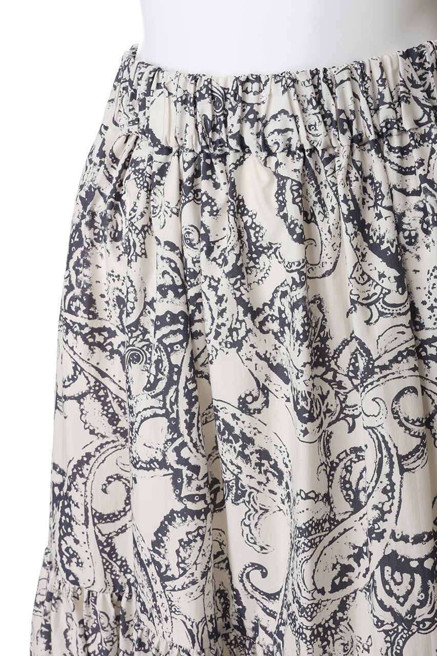 【サクラ/SACRA】のペイズリープリントスカート 人気、トレンドファッション・服の通販 founy(ファニー) 　ファッション　Fashion　レディースファッション　Fashion for Women　スカート　Skirts　ロングスカート　Long Skirts / Maxi & Midi Skirts　ティアードスカート　Tiered Skirt, Flounced Skirt　マキシ　Maxi, Full Length　モノトーン　Monotone, Black and White　ロング　Long, Long-Length　other-5|ID: prp329100004875196 ipo3291000000036363343
