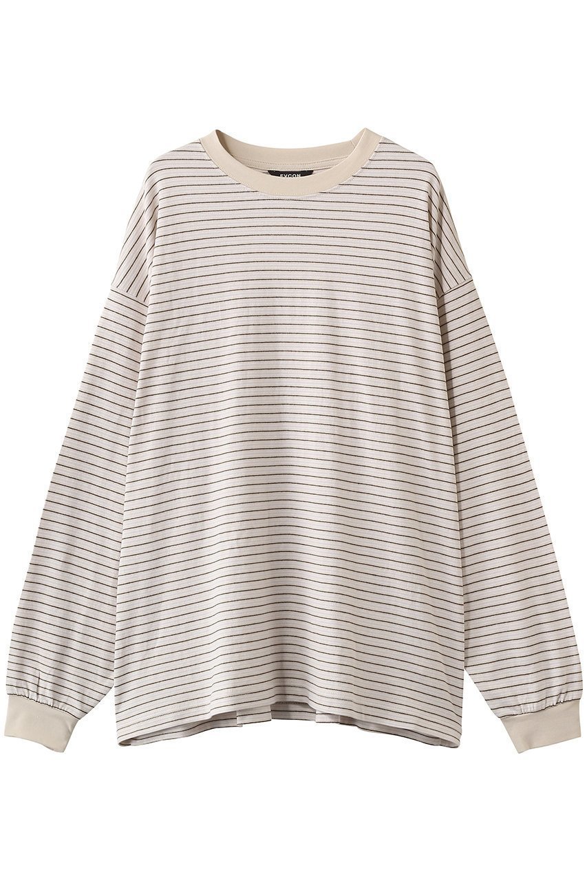 【エビコン/EVCON】の【UNISEX】BORDER WIDE L/S TEE 人気、トレンドファッション・服の通販 founy(ファニー) 　ファッション　Fashion　レディースファッション　Fashion for Women　トップス・カットソー　Cut & Sew Tops　シャツ・ブラウス・オフィスカジュアル　Elegant Blouses & Button-Ups　ロングTシャツ・Tシャツ　Longline T-Shirts & Tees　カットソー・ベーシックTシャツ　Cut-and-Sewn Tops / Stretch Tees & Basics　ユニセックス　Unisex, Genderless　スリーブ　Sleeve, Long Sleeve / Short Sleeve　バランス　Balance, Style Balance　ボトム　Bottoms, Lower Wear　ボーダー　Border, Stripe　ロング　Long, Long-Length　ワイド　Wide, Wide Fit　 other-1|ID: prp329100004875202 ipo3291000000036363377