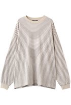 【エビコン/EVCON】の【UNISEX】BORDER WIDE L/S TEE 人気、トレンドファッション・服の通販 founy(ファニー) ファッション Fashion レディースファッション Fashion for Women トップス・カットソー Cut & Sew Tops シャツ・ブラウス・オフィスカジュアル Elegant Blouses & Button-Ups ロングTシャツ・Tシャツ Longline T-Shirts & Tees カットソー・ベーシックTシャツ Cut-and-Sewn Tops / Stretch Tees & Basics ユニセックス Unisex, Genderless スリーブ Sleeve, Long Sleeve / Short Sleeve バランス Balance, Style Balance ボトム Bottoms, Lower Wear ボーダー Border, Stripe ロング Long, Long-Length ワイド Wide, Wide Fit thumbnail IVORY|ID: prp329100004875202 ipo3291000000036363379
