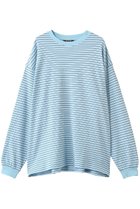 【エビコン/EVCON】の【UNISEX】BORDER WIDE L/S TEE 人気、トレンドファッション・服の通販 founy(ファニー) ファッション Fashion レディースファッション Fashion for Women トップス・カットソー Cut & Sew Tops シャツ・ブラウス・オフィスカジュアル Elegant Blouses & Button-Ups ロングTシャツ・Tシャツ Longline T-Shirts & Tees カットソー・ベーシックTシャツ Cut-and-Sewn Tops / Stretch Tees & Basics ユニセックス Unisex, Genderless スリーブ Sleeve, Long Sleeve / Short Sleeve バランス Balance, Style Balance ボトム Bottoms, Lower Wear ボーダー Border, Stripe ロング Long, Long-Length ワイド Wide, Wide Fit thumbnail SAX|ID: prp329100004875202 ipo3291000000036363380
