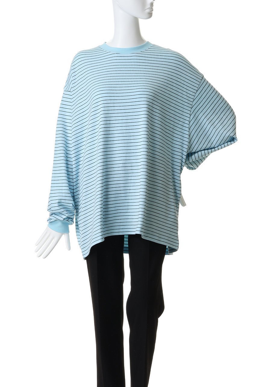 【エビコン/EVCON】の【UNISEX】BORDER WIDE L/S TEE 人気、トレンドファッション・服の通販 founy(ファニー) 　ファッション　Fashion　レディースファッション　Fashion for Women　トップス・カットソー　Cut & Sew Tops　シャツ・ブラウス・オフィスカジュアル　Elegant Blouses & Button-Ups　ロングTシャツ・Tシャツ　Longline T-Shirts & Tees　カットソー・ベーシックTシャツ　Cut-and-Sewn Tops / Stretch Tees & Basics　ユニセックス　Unisex, Genderless　スリーブ　Sleeve, Long Sleeve / Short Sleeve　バランス　Balance, Style Balance　ボトム　Bottoms, Lower Wear　ボーダー　Border, Stripe　ロング　Long, Long-Length　ワイド　Wide, Wide Fit　other-2|ID: prp329100004875202 ipo3291000000036363382