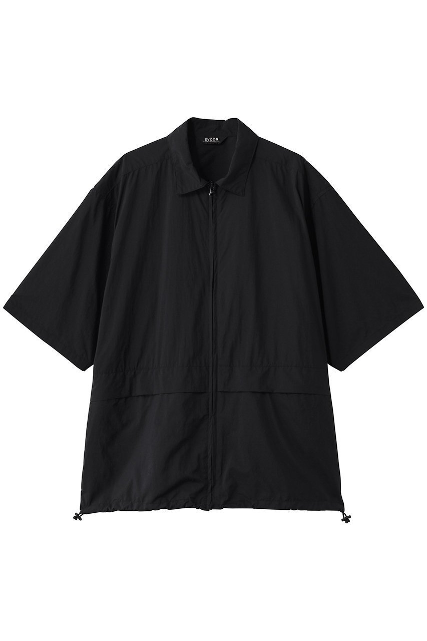 【エビコン/EVCON】の【UNISEX】LIGHTWEIGHT NYLON S/S SHIRT インテリア・キッズ・メンズ・レディースファッション・服の通販 founy(ファニー) 　ファッション　Fashion　レディースファッション　Fashion for Women　トップス・カットソー　Cut & Sew Tops　シャツ・ブラウス・オフィスカジュアル　Elegant Blouses & Button-Ups　ユニセックス　Unisex, Genderless　ショート　Short, Short Length　シンプル　Simple, Minimal　スポーティ　Sporty, Casual Athletic　スリーブ　Sleeve, Long Sleeve / Short Sleeve　ハーフ　Half, Half-Length　夏　Summer　S/S・春夏　SS, Spring/Summer, Warm Season　BLACK|ID: prp329100004875204 ipo3291000000036363390