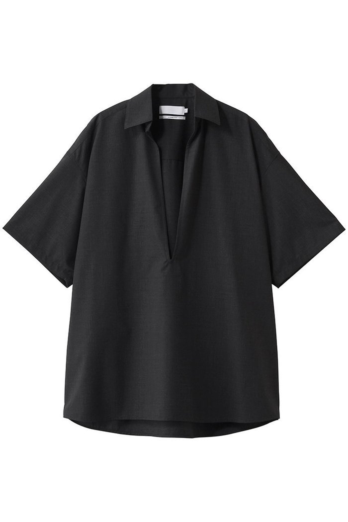 【グラフペーパー/Graphpaper】の【UNISEX】Fine Wool Heather S/S Skipper Shirt インテリア・キッズ・メンズ・レディースファッション・服の通販 founy(ファニー) https://founy.com/ ファッション Fashion レディースファッション Fashion for Women トップス・カットソー Cut & Sew Tops シャツ・ブラウス・オフィスカジュアル Elegant Blouses & Button-Ups ユニセックス Unisex, Genderless ショート Short, Short Length スキッパー Skipper, Open Collar スリーブ Sleeve, Long Sleeve / Short Sleeve ハーフ Half, Half-Length 夏 Summer 定番 Standard, Basic Item 春 Spring S/S・春夏 SS, Spring/Summer, Warm Season |ID: prp329100004875208 ipo3291000000036363408