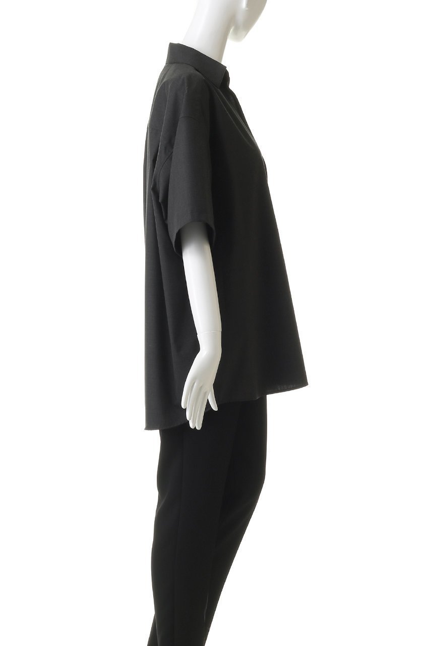 【グラフペーパー/Graphpaper】の【UNISEX】Fine Wool Heather S/S Skipper Shirt 人気、トレンドファッション・服の通販 founy(ファニー) 　ファッション　Fashion　レディースファッション　Fashion for Women　トップス・カットソー　Cut & Sew Tops　シャツ・ブラウス・オフィスカジュアル　Elegant Blouses & Button-Ups　ユニセックス　Unisex, Genderless　ショート　Short, Short Length　スキッパー　Skipper, Open Collar　スリーブ　Sleeve, Long Sleeve / Short Sleeve　ハーフ　Half, Half-Length　夏　Summer　定番　Standard, Basic Item　春　Spring　S/S・春夏　SS, Spring/Summer, Warm Season　other-3|ID: prp329100004875208 ipo3291000000036363413