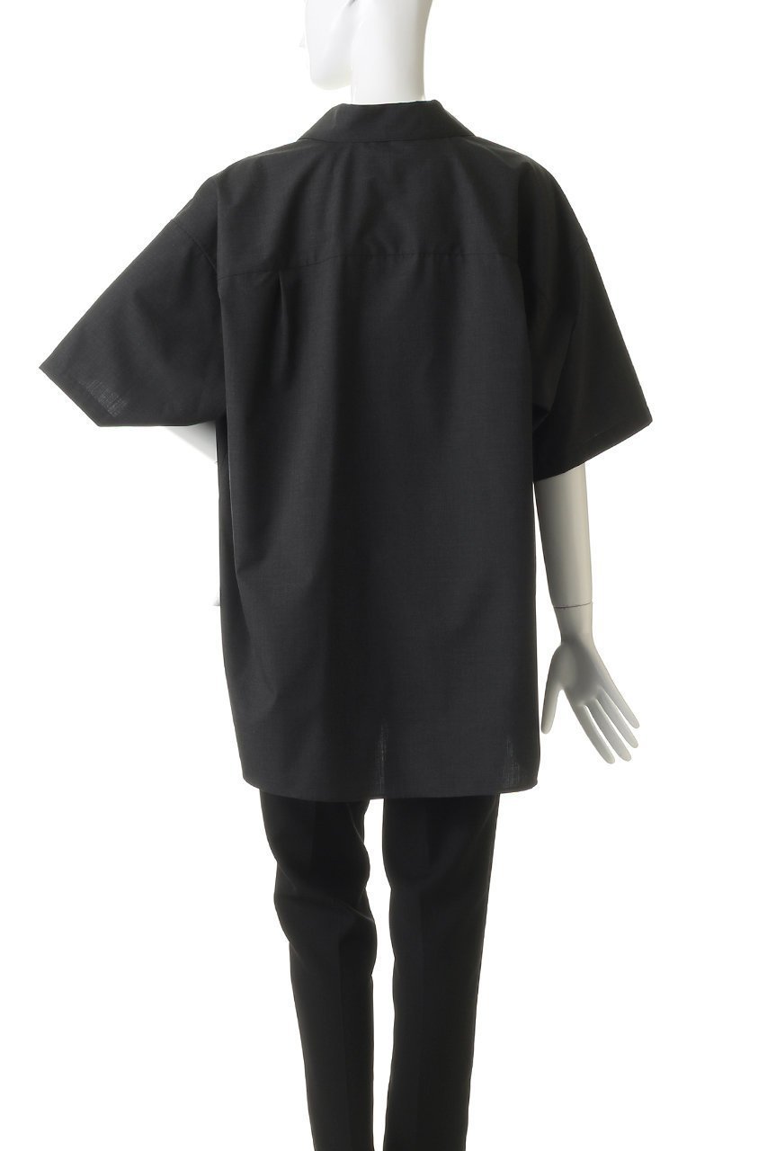 【グラフペーパー/Graphpaper】の【UNISEX】Fine Wool Heather S/S Skipper Shirt 人気、トレンドファッション・服の通販 founy(ファニー) 　ファッション　Fashion　レディースファッション　Fashion for Women　トップス・カットソー　Cut & Sew Tops　シャツ・ブラウス・オフィスカジュアル　Elegant Blouses & Button-Ups　ユニセックス　Unisex, Genderless　ショート　Short, Short Length　スキッパー　Skipper, Open Collar　スリーブ　Sleeve, Long Sleeve / Short Sleeve　ハーフ　Half, Half-Length　夏　Summer　定番　Standard, Basic Item　春　Spring　S/S・春夏　SS, Spring/Summer, Warm Season　other-4|ID: prp329100004875208 ipo3291000000036363414