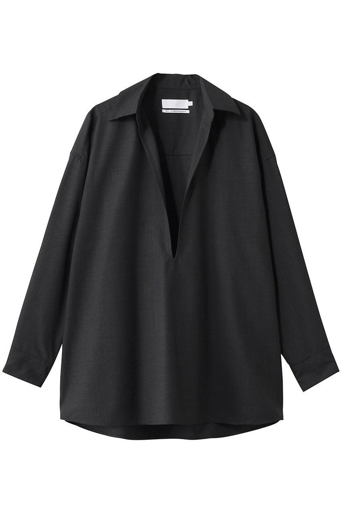 【グラフペーパー/Graphpaper】の【UNISEX】Fine Wool Heather L/S Skipper Shirt インテリア・キッズ・メンズ・レディースファッション・服の通販 founy(ファニー) https://founy.com/ ファッション Fashion レディースファッション Fashion for Women トップス・カットソー Cut & Sew Tops シャツ・ブラウス・オフィスカジュアル Elegant Blouses & Button-Ups ユニセックス Unisex, Genderless スキッパー Skipper, Open Collar スラックス Slacks, Dress Pants スリーブ Sleeve, Long Sleeve / Short Sleeve デニム Denim, Jeans Material ロング Long, Long-Length 定番 Standard, Basic Item |ID: prp329100004875209 ipo3291000000036363416