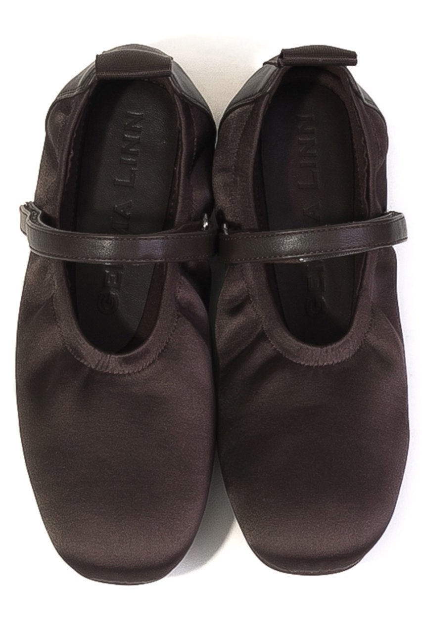 【ダニエラ アンド ジェマ/Daniella & GEMMA】のベルクロスニーカーバレエシューズ インテリア・キッズ・メンズ・レディースファッション・服の通販 founy(ファニー) 　ファッション　Fashion　レディースファッション　Fashion for Women　インソール　Shoe Insole　クッション　Cushion, Throw Pillow　サテン　Satin, Glossy Fabric　シューズ　Shoes, Footwear　ソックス　Socks, Hosiery　バレエ　Ballet, Ballet Style　フィット　Fit, Slim Fit　フラット　Flat, Flat Shoes　エレガント 上品　Elegant　夏　Summer　新作・新入荷　New Arrivals / New In　春　Spring　S/S・春夏　SS, Spring/Summer, Warm Season　A/W・秋冬　Autumn/Winter　ダークブラウン|ID: prp329100004875228 ipo3291000000036363547