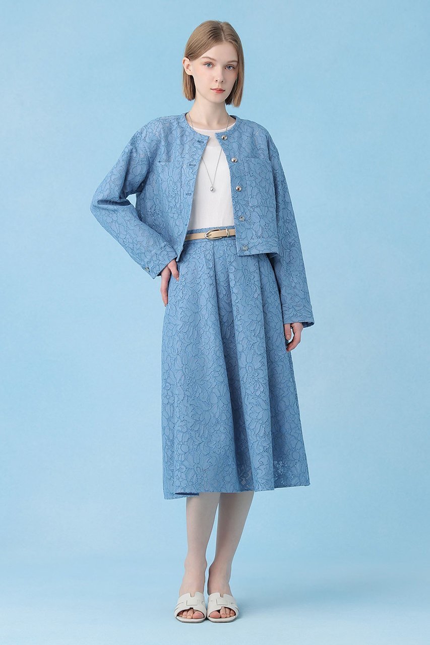 【アナイ/ANAYI】の【セットアップ対応商品】メッシュレースタック スカート 人気、トレンドファッション・服の通販 founy(ファニー) 　ファッション　Fashion　レディースファッション　Fashion for Women　セットアップ　Matching Sets　スカート・ミニ/ミディ/マキシ　Skirts / Mini, Midi & Maxi Skirts　スカート　Skirts　おすすめ　Recommended / Our Picks　セットアップ　Set-Up, Coordinated Outfit　チュール　Tulip, Tulip Motif　フォルム　Silhouette, Form　ブルゾン　Blouson, Bomber Jacket　ボンディング　Bonding, Bonded Fabric　メッシュ　Mesh, Net Fabric　モチーフ　Motif, Design Theme　レース　Lace, Lace Fabric　再入荷　Restock / Back in Stock　春　Spring　other-8|ID: prp329100004875240 ipo3291000000036363642