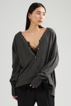 【カオス/Chaos】のチュルリーニットカーディガン チャコール|ID: prp329100004875242 ipo3291000000036363645