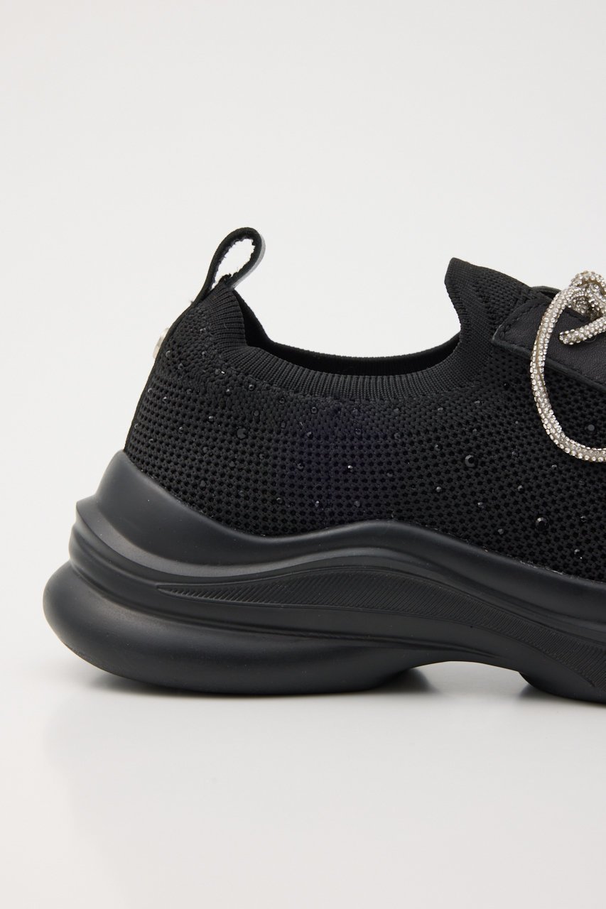 【スタッカート/STACCATO】のドルチェコードレースアップライトスリッポンコア 人気、トレンドファッション・服の通販 founy(ファニー) 　ファッション　Fashion　レディースファッション　Fashion for Women　クリスタル　Crystal, Swarovski　シューズ　Shoes, Footwear　ストーン　Stone, Gem-Like　フラット　Flat, Flat Shoes　レース　Lace, Lace Fabric　人気　Popular, Best Seller　定番　Standard, Basic Item　軽量　Lightweight, Ultra Light　other-5|ID: prp329100004875245 ipo3291000000036363674