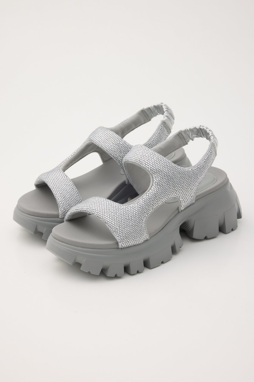 【スタッカート/STACCATO】のコスモスラギッドソールサンダル インテリア・キッズ・メンズ・レディースファッション・服の通販 founy(ファニー) 　ファッション　Fashion　レディースファッション　Fashion for Women　ギャザー　Gathered, Ruffled　サンダル　Sandals, Summer Shoes　シルバー　Silver, Metallic Silver　ストーン　Stone, Gem-Like　スポーツ　Sports, Activewear　フィット　Fit, Slim Fit　フォルム　Silhouette, Form　人気　Popular, Best Seller　定番　Standard, Basic Item　シルバー|ID: prp329100004875253 ipo3291000000036363733