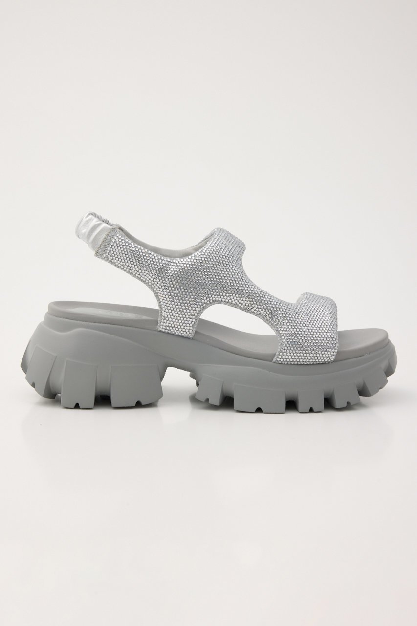 【スタッカート/STACCATO】のコスモスラギッドソールサンダル 人気、トレンドファッション・服の通販 founy(ファニー) 　ファッション　Fashion　レディースファッション　Fashion for Women　ギャザー　Gathered, Ruffled　サンダル　Sandals, Summer Shoes　シルバー　Silver, Metallic Silver　ストーン　Stone, Gem-Like　スポーツ　Sports, Activewear　フィット　Fit, Slim Fit　フォルム　Silhouette, Form　人気　Popular, Best Seller　定番　Standard, Basic Item　other-3|ID: prp329100004875253 ipo3291000000036363736